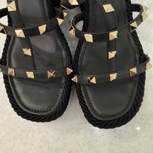 Valentino Wedge sandal in black size 39 - Picture 6 of 6